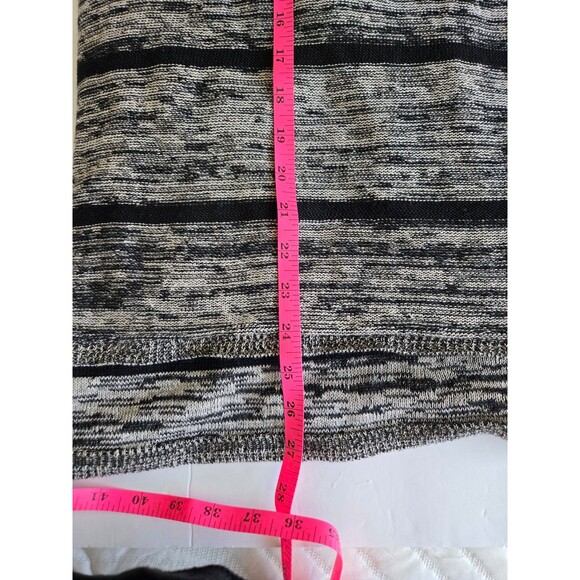 Eileen Fisher Black White Striped 100% Organic Linen Sweater Size XL - Picture 10 of 11